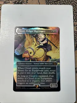 Cloud, Midgar Mercenary (Borderless) (Chocobo Track Foil) Final Fantasy NM 0564 - Image 1