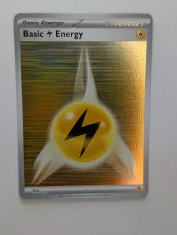 Basic Lightning Energy SVE 020 Holo Pattern Pokemon White Flare & Black Bolt NM - Image 1