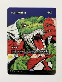 MTG Beast Within - Borderless, NM-Mint, English Marvel Eternal-Legal - Image 1