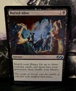 magic the gathering - FOIL! - Buried Alive - Sorcery - Uncommon - Black - Swamp - Image 1