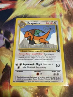1999 Pokemon Dragonite Movie Promo #5 WB Kids The First Movie NM - Image 1