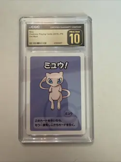 ✨✨ CGC PRISTINE 10 MEW OLD MAID PLAYING CARDS 2019 JAPANESE POKEMON CARD - Image 1