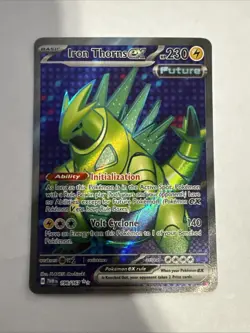 Pokemon TCG Iron Thorns EX 196/167 Twilight Masquerade Ultra Rare Full Art - Image 1