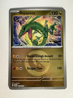 Pokemon TCG Rayquaza Ascended heroes Reverse Holo Energy Symbol Pattern - Image 1