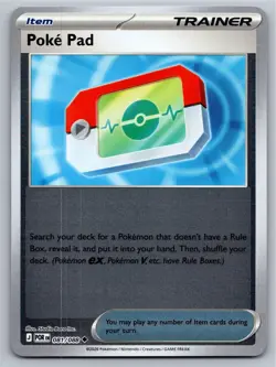 Poke Pad 198/217 Common Ascended Heroes Pokemon Reverse Holo Near Mint - Image 1