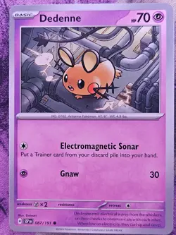 Dedenne 087/191 Common Surging Sparks Pokemon Near Mint - Image 1