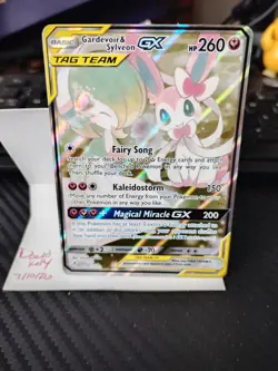 Pokemon Gardevoir & Sylveon GX 205/214 Tag Team Unbroken Bonds slightly Damaged - Image 1