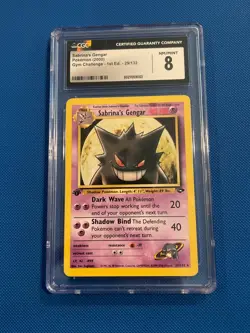 Vintage 2000 Pokemon Sabrina's Gengar Gym Challenge 1st Edition Rare #29 CGC 8 - Image 1