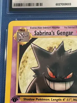 Vintage 2000 Pokemon Sabrina's Gengar Gym Challenge 1st Edition Rare #29 CGC 8 - Image 3