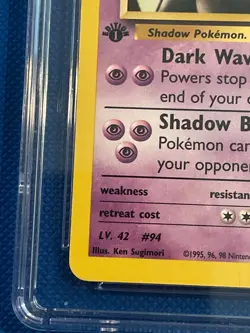 Vintage 2000 Pokemon Sabrina's Gengar Gym Challenge 1st Edition Rare #29 CGC 8 - Image 5