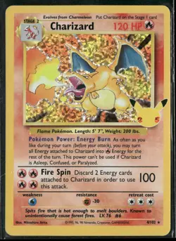Charizard - 4/102 Celebrations 25th Classic Collection Holo Rare Pokemon - NM - Image 1
