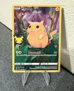 The Pokemon Company Pikachu 005/025 Celebrations Holo Rare 25th Eng 2021 - Image 1