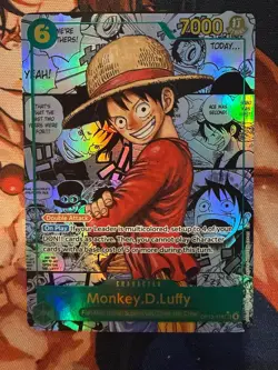 Bandai One Piece Card Game Monkey D. Luffy OP13-118 Manga Rare Alt Art Foil EN - Image 2