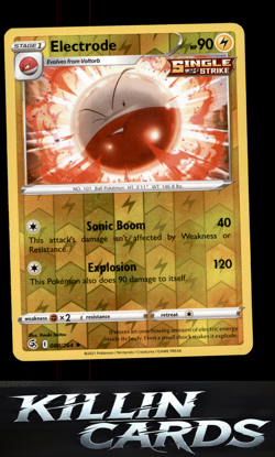 Reverse Holofoil Electrode 088/264 Pokemon Rare SWSH08: Fusion Strike Card NM - Image 1
