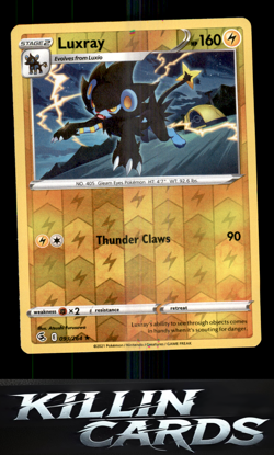 Reverse Holofoil Luxray 093/264 Pokemon Rare SWSH08: Fusion Strike Card NM - Image 1