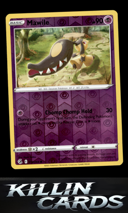 Reverse Holofoil Mawile 119/264 Pokemon Common SWSH08: Fusion Strike Card NM - Image 1