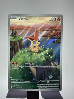 Victini SVP 208 Illustration Rare Black Star Promo Black & White Pokemon - Image 1