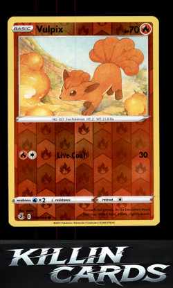 Reverse Holofoil Vulpix (28) 028/264 Pokemon Common SWSH08: Fusion Strike Card N - Image 1