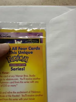 Pokemon First Movie Set Vintage WB Black Star Promo Cards 1999 SEALED - Image 3