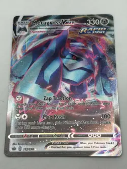 Metagross VMAX - 113/198 - Pokemon Chilling Reign Sword & Shield Rare Card NM - Image 1