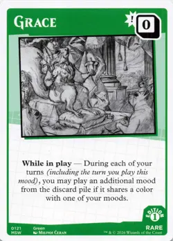 MTG Secret Lair Mood Swings - Grace - Rare - Card # 0121 - Image 1