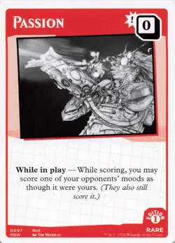 MTG Secret Lair Mood Swings - Passion - Rare - Card # 0097 - Image 1