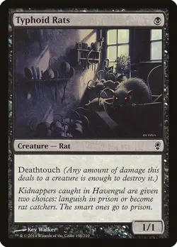 MTG 2x TYPHOID RATS EXC - RATTI DEL TIFO - CNS - MAGIC - Image 1