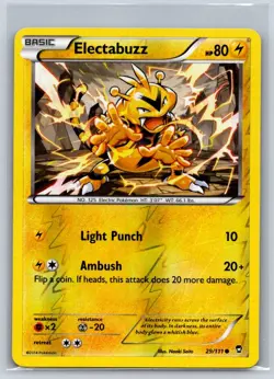 Electabuzz 29/111 Common Furious Fists Pokemon Reverse Holo Near Mint - Image 1