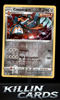 Reverse Holofoil Copperajah 192/264 Pokemon Uncommon SWSH08: Fusion Strike Card - Image 1