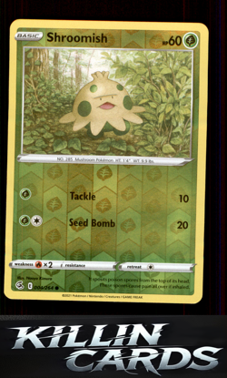 Reverse Holofoil Shroomish 004/264 Pokemon Common SWSH08: Fusion Strike Card NM - Image 1