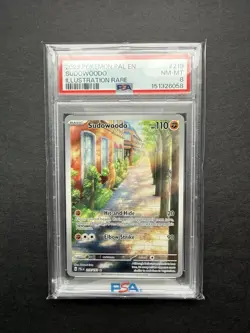 2023 Pokemon TCG Sudowoodo 219/193 Sv02: Paldea Evolved PSA 8 - Image 1