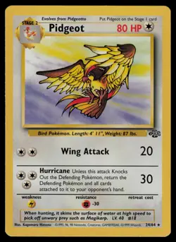 Pidgeot 24/64 Rare Jungle Pokemon Unlimited Lightly Played - Image 1