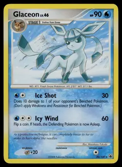 Glaceon 20/100 Rare Majestic Dawn Pokemon Lightly Played - Image 1