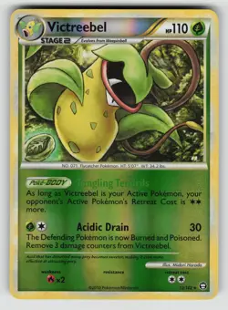Victreebel 12/102 Holo Rare HGSS Triumphant Pokemon Reverse Holo vLP - Image 1