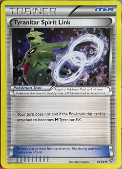 Tyranitar Spirit Link - 81/98 - XY Ancient Origins Pokemon 2015 - Image 1