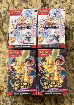 Pokemon Ascended Heroes / Prismatic Booster Bundle Lot of 4 SEALED - Image 1