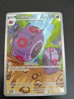 Whirlipede 133/086 Illustration Rare Full Art - Pokemon Black Bolt NM - Image 1