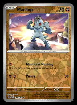 Machop 066/165 Common 151 Pokemon Reverse Holo Near Mint - Image 1