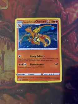 Pokemon TCG-Special Delivery Charizard-SWSH075-Black Star Promo-NM-Holo - Image 1