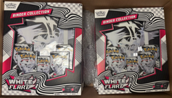 10 Pokemon White Flare Binder Collection Boxes Factory Sealed Unova Lot - Image 1