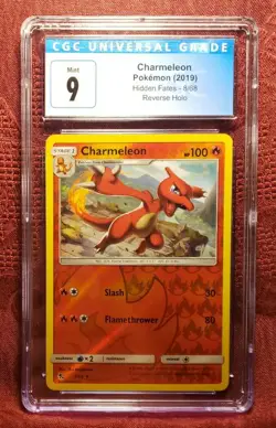 Charmeleon Pokemon (2019) Hidden Fates - 8/68 Reverse Holo - Image 1