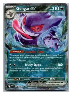 GENGAR EX 104/162 DOUBLE RARE TEMPORAL FORCES POKEMON HOLO NEAR MINT - Image 1