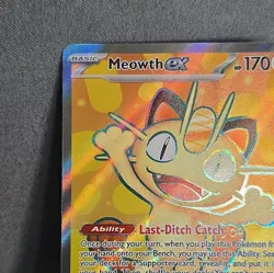 Meowth ex 107/088 Prismatic Evolutions Ultra Rare Full Art Holo - Image 4