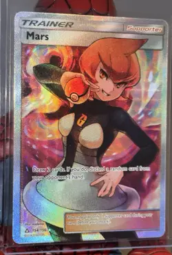 Pokemon Trainer Mars 154/156 Ultra Prism Ultra Rare Full Art Holo - Image 1