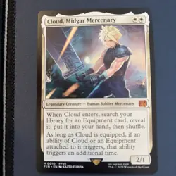 MTG - Cloud, Midgar Mercenary #10 Final Fantasy NM - Image 1
