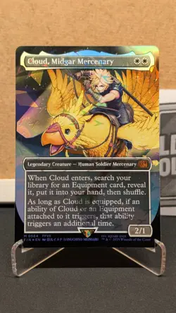 Cloud, Midgar Mercenary (Chocobo Track Foil) NM M 0564 MTG Final Fantasy - Image 2