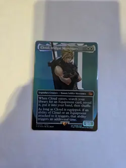 Cloud, Midgar Mercenary (Borderless) - Foil NM 0375 - Final Fantasy - MTG Eng - Image 1