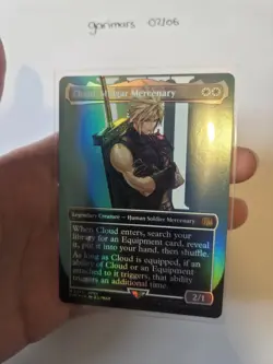 Cloud, Midgar Mercenary (UB Final Fantasy) - Borderless Foil, NM, English - Image 3