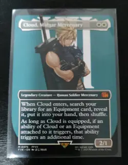 MTG - Cloud, Midgar Mercenary - Final Fantasy - Borderless (NM) - Image 1