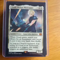 Cloud, Midgar Mercenary MTG: FINAL FANTASY 0010 (M) MTG English NM - Image 1